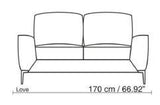 Quadro Condo Sized Sofa - Jordans Home