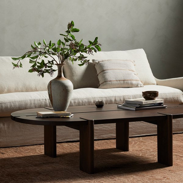 Abel sunburst square store coffee table