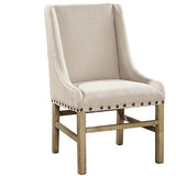 Low Arm Linen Chair