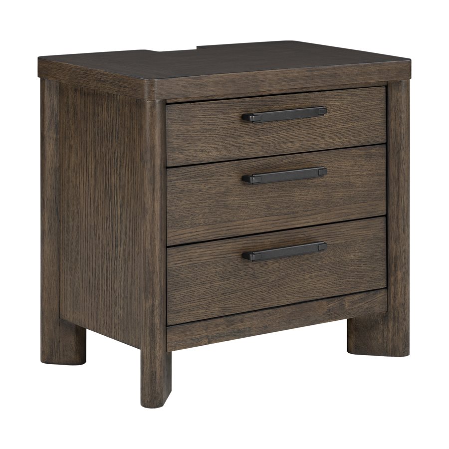Pacific Grove 3 Drawer Nightstand - Dark Oak 