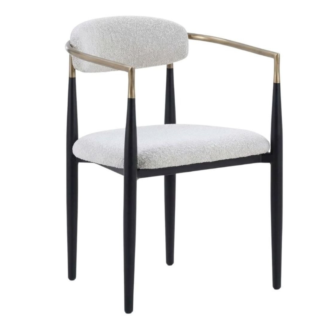 Fabric Dining Chair - Metal Legs