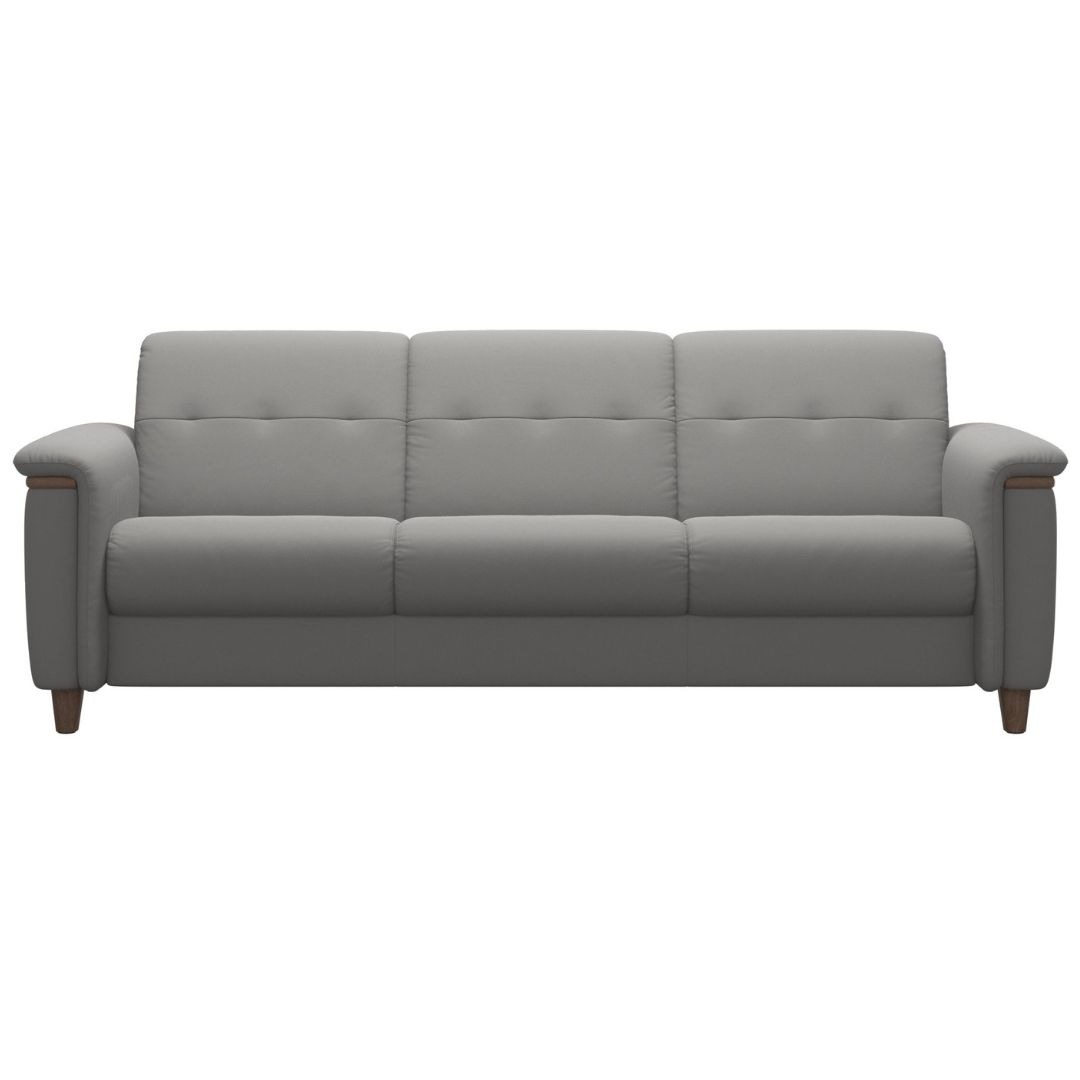 Flora Wood 3 Seat Sofa